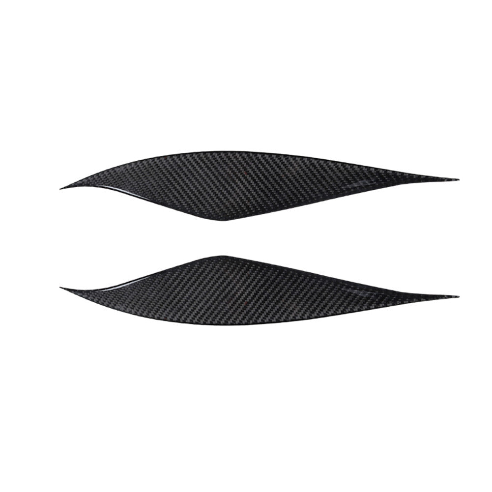 2Pcs Carbon Fiber Headlight Eyebrows Eyelids Cover Trim for Toyota Supra A90
