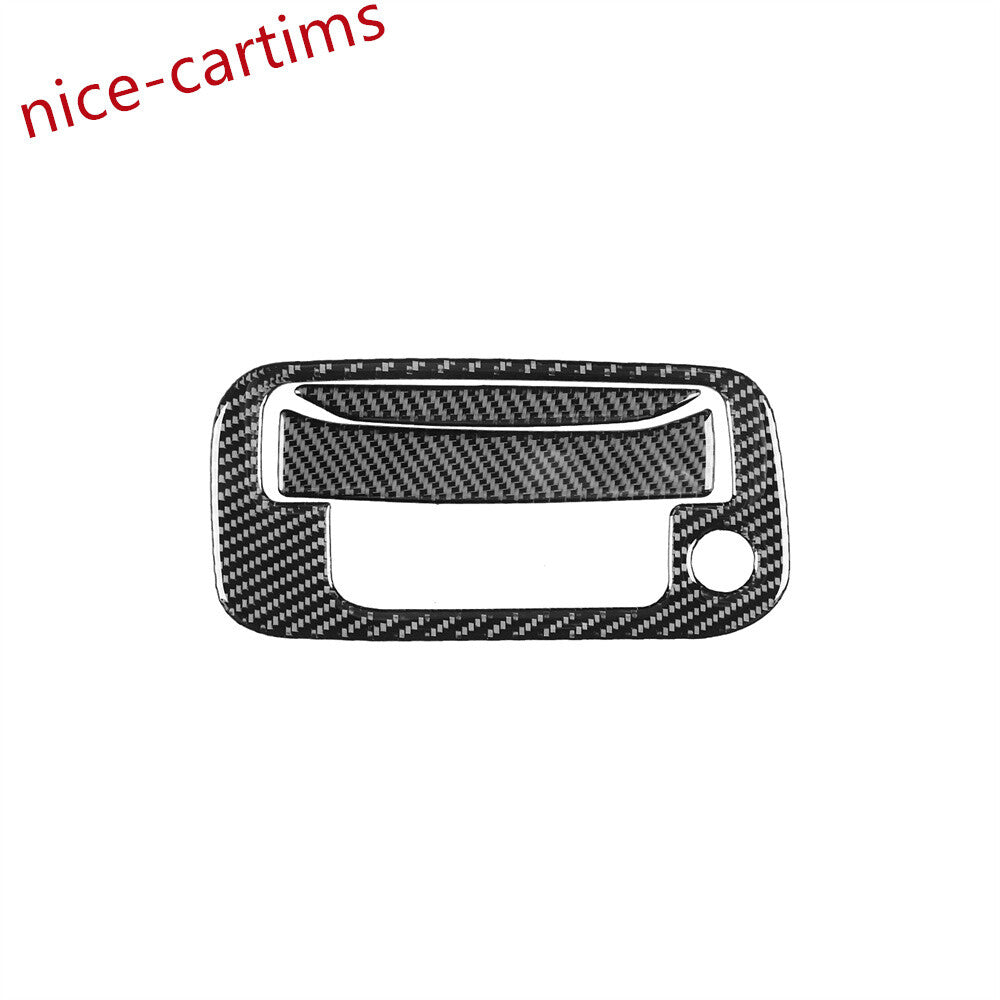 3¡ÁCarbon Fiber Tailgate Door Handle Bowl Panel Cover Fit for Ford F150 2009-2014