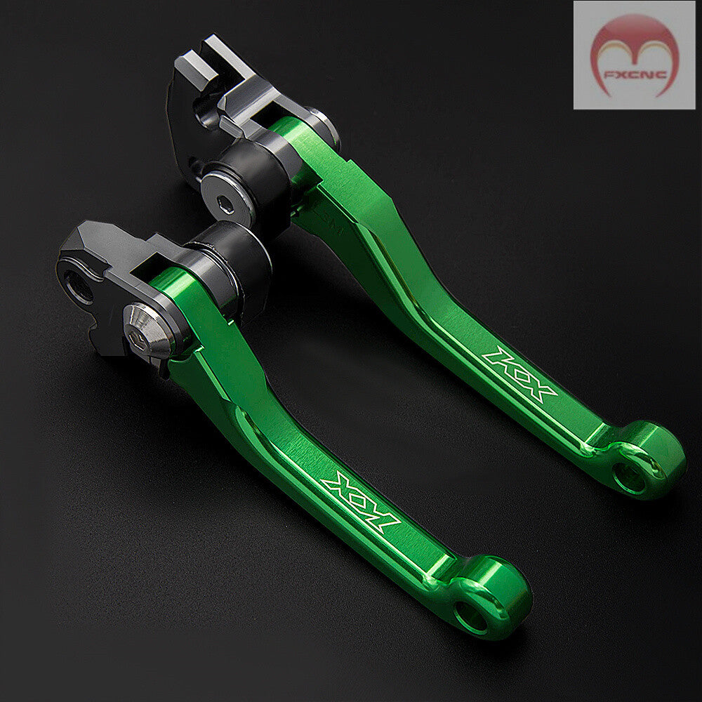 CNC off-road bicycle brake and clutch lever suitable for Kawasaki KX85 models (2001, 2002, 2003, 2004, 2005 - 2021).