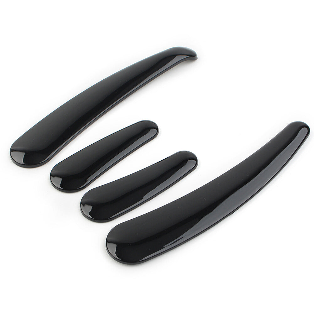 4x Black Curved Swingarm Frame Insert Set Fit for Harley Softail Models 08-up