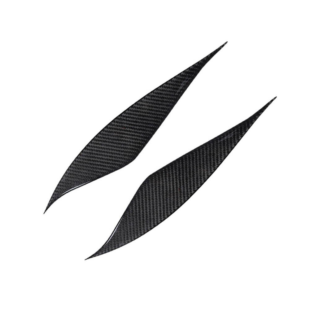 2Pcs Carbon Fiber Headlight Eyebrows Eyelids Cover Trim for Toyota Supra A90