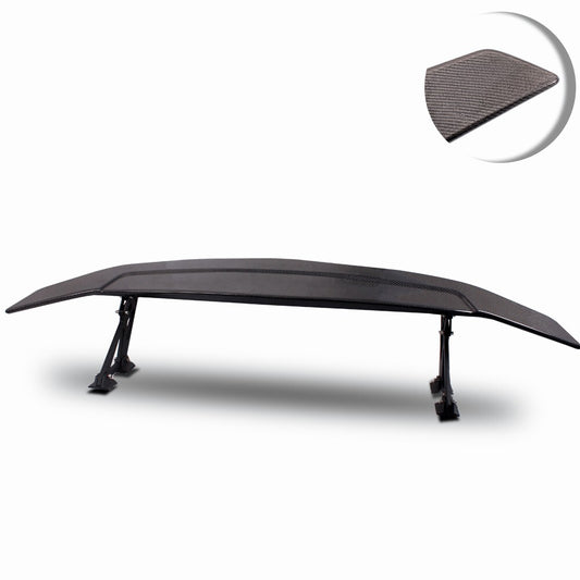 53INCH Carbon Fiber Universal Adjustable Rear Spoilers Wings For Any Car