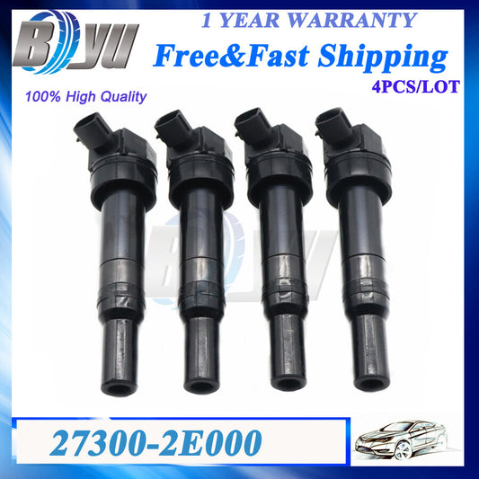 4PCS Ignition Coil 27300-2E000 FIT for Elantra for Tucson for Kia Forte 1.8L 2.0L UF651