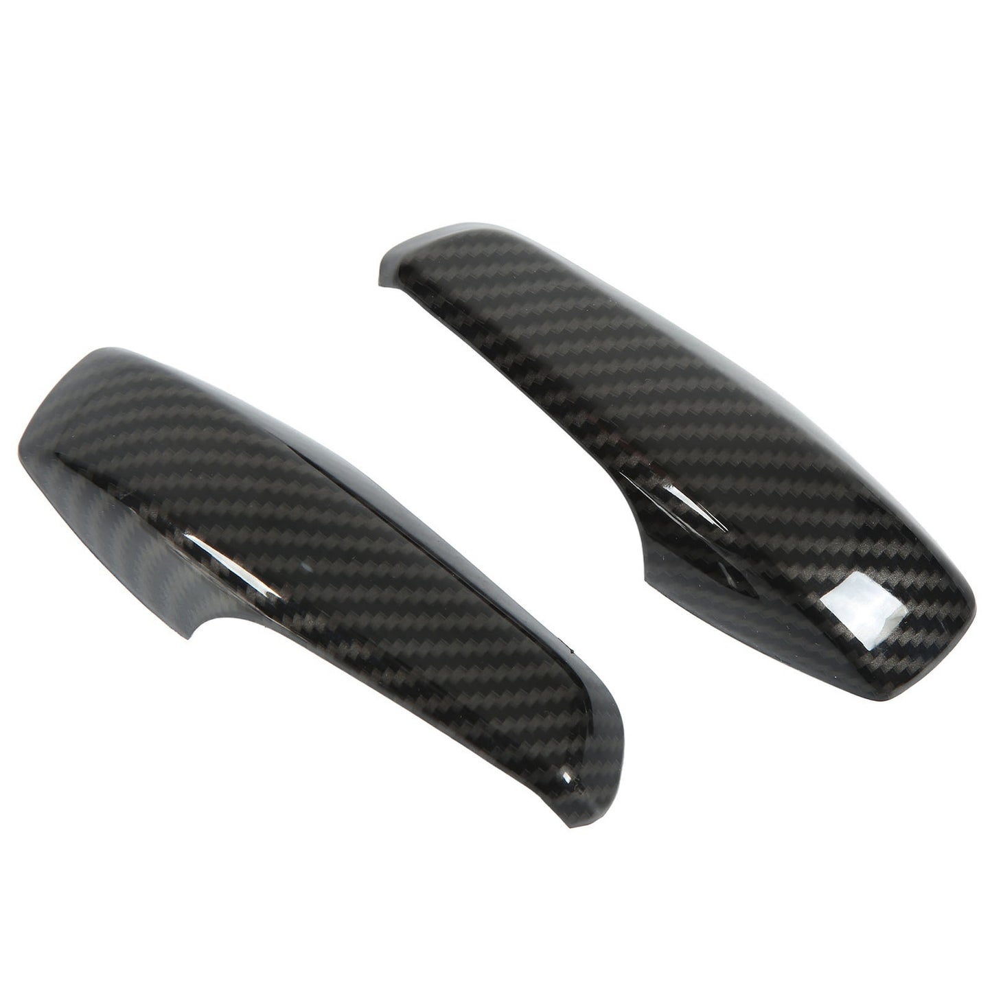 2pcs Inner Door Handle Trim Cover Carbon Fiber Color ABS Part for Smart Fort DON