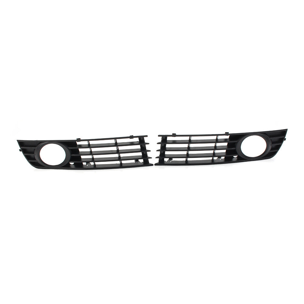 Front Bumper Fog Light Grille Cover Pair for Audi A4 B6 Sedan Model 2001-2005