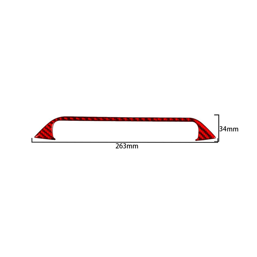 Red Carbon Fiber Below Center Console Trim For Silverado for GMC for SIERRA 2014-2018