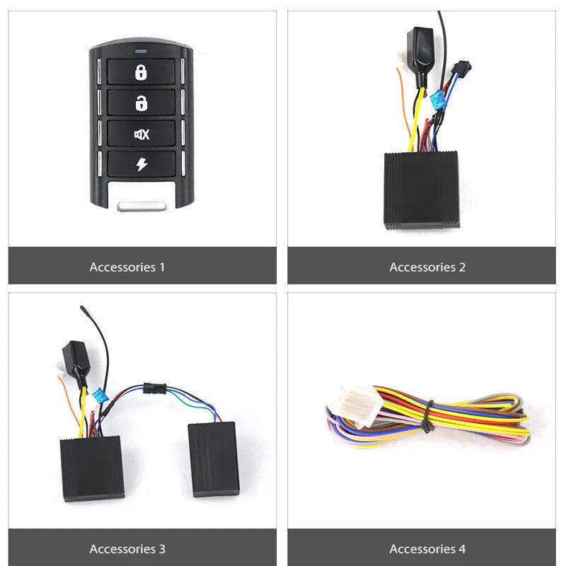 Motorcycle Waterproof 4G GSM GPS Tracking Alarm Phone APP Keyless Entry System