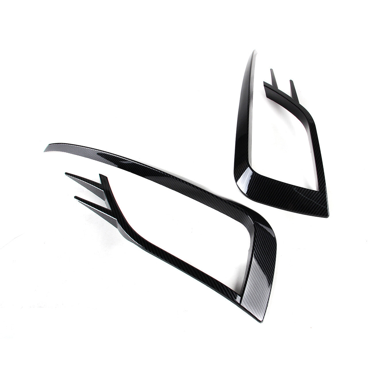 for VW for Golf MK7.5 18-19 Carbon Fiber Front Fog Light Frame Trim Kit 5G0853211H