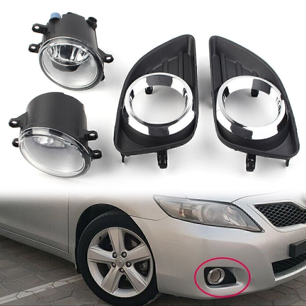 for Toyota for Camry 2010-2011 Fog Light Bumper Lamp Cover+Wiring Harness+Switch