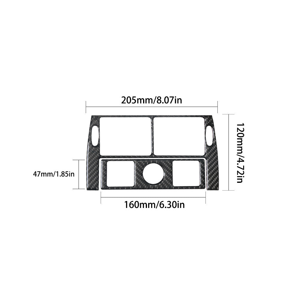 Carbon Fiber Rear Vent Outlet Trim for BMW X5 2000-2006