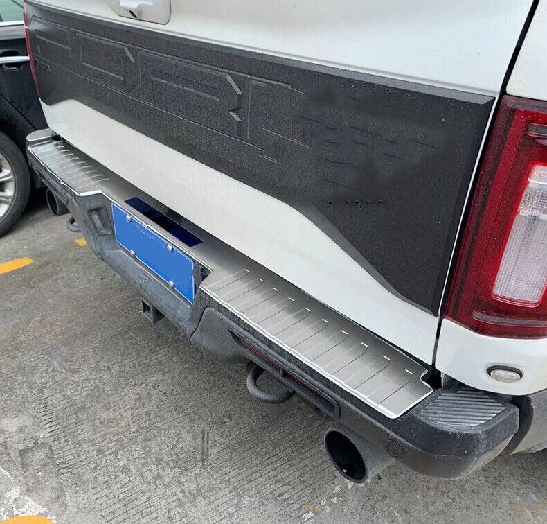 for Ford F150 F-150 2015-20 Silver Rear Bumper Pedal Trunk Door Sill Cover 3Pcs