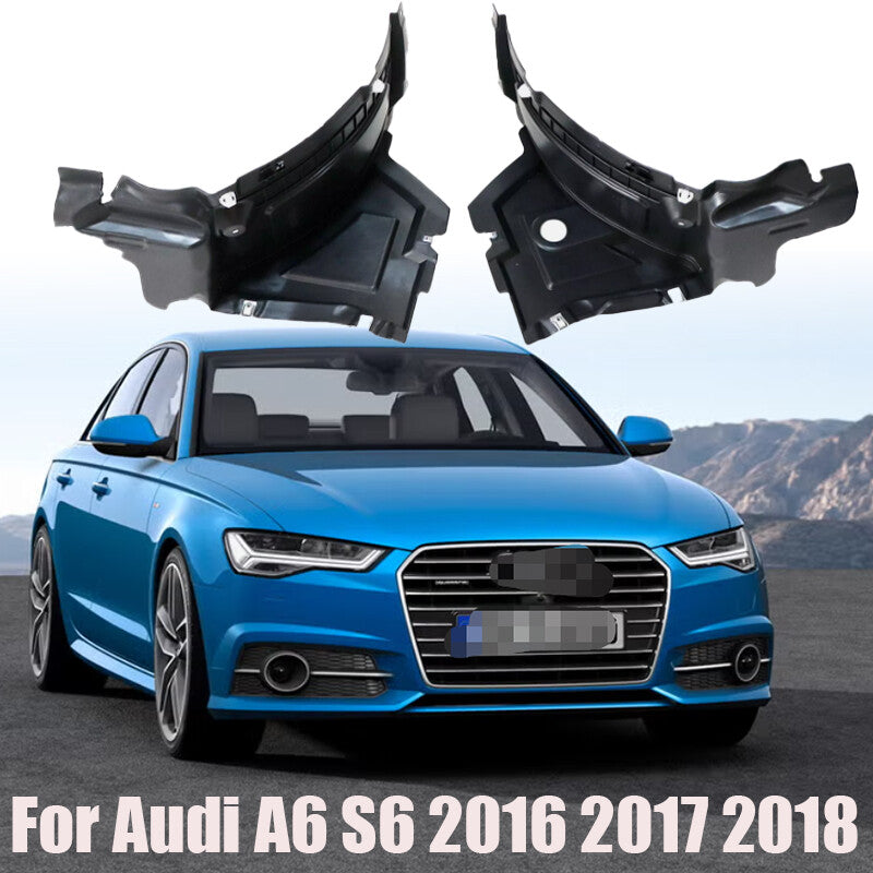 Front Section Fender Liners for Audi A6 S6 2016 2017 2018 Front Left+Right Side