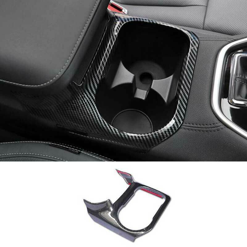 for Subaru Outback 20-23 Carbon Fiber Central Console Water Cup frame Cover Trim