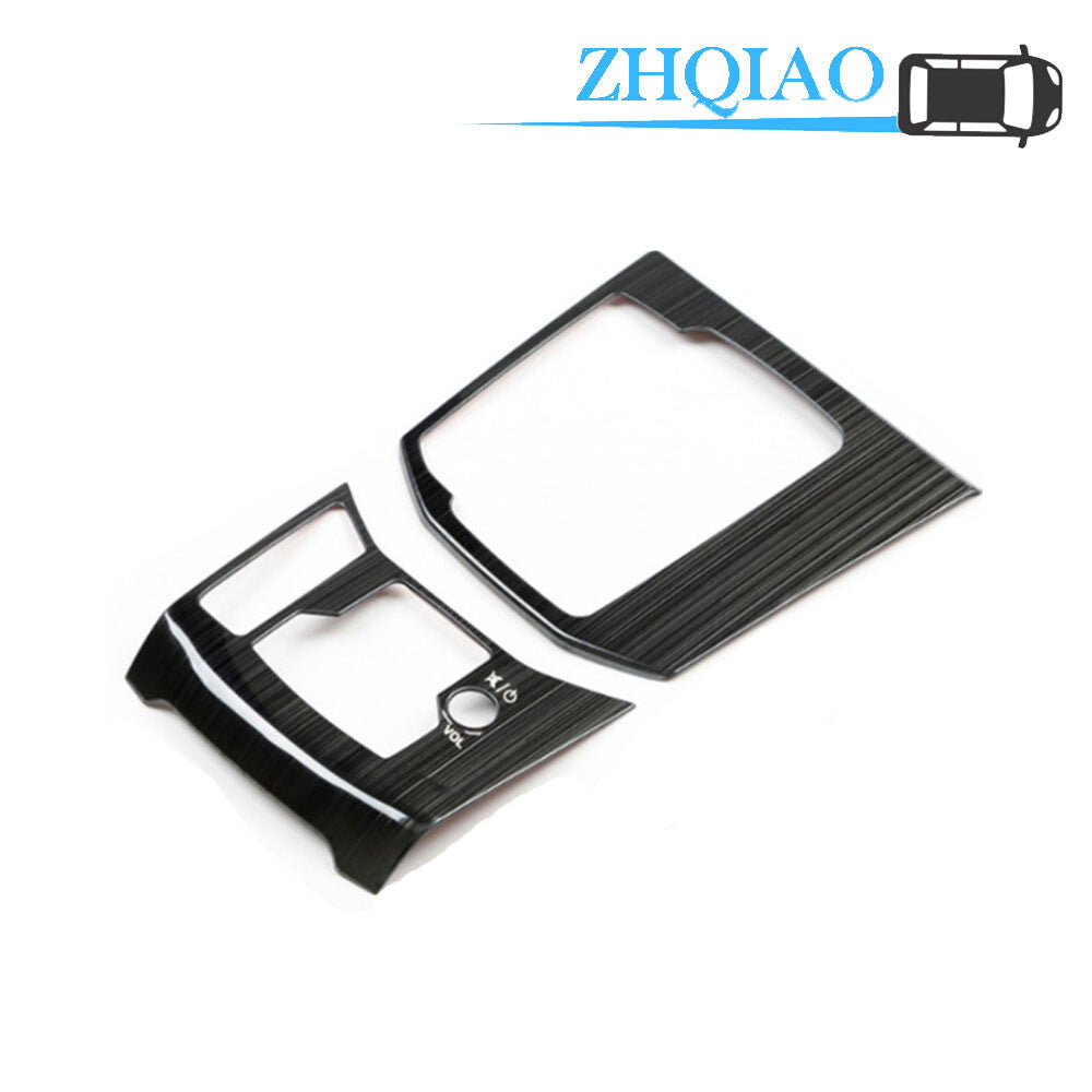 Black titanium Interior Gear Shift Frame Cover Trim Fits for Mazda CX-5 2017-2018