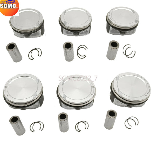 6x Pistons  Rings Set STD for Volvo S80 V70 XC60 XC70 XC90 3.2 L B6324S B6324S5