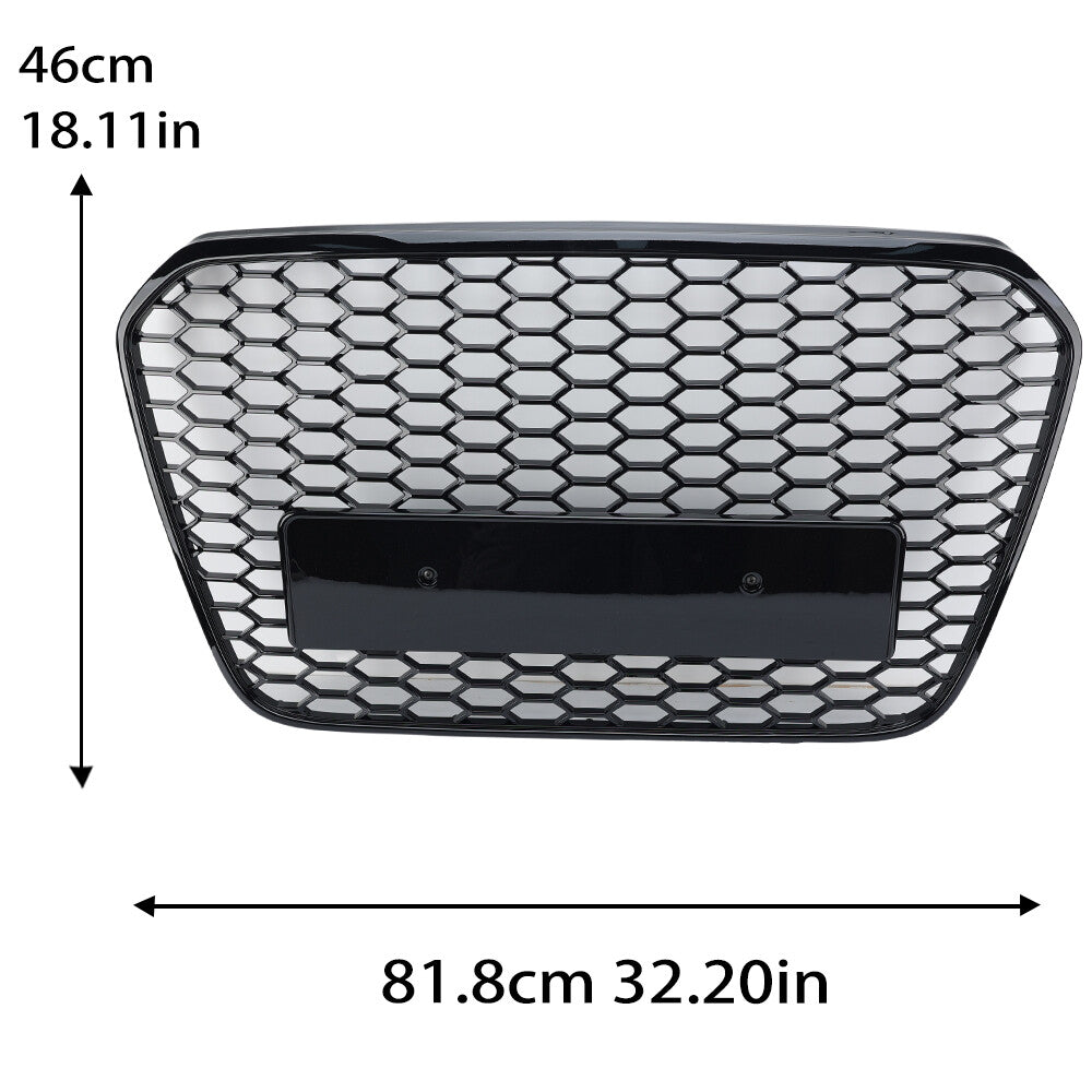 for Audi A6 C7 2012-2015 Front Grille Grill Gloss Black 4G0853651A NEW