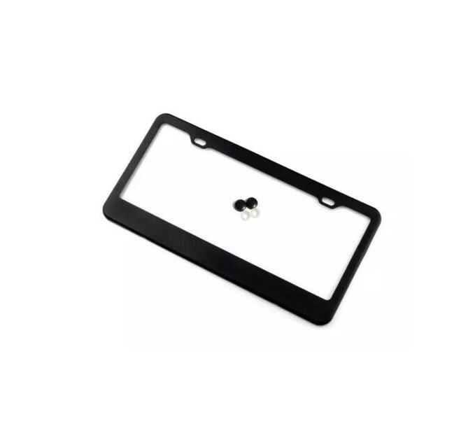 Car license plate frame cover cap, rear trunk matte black, suitable for Mazda