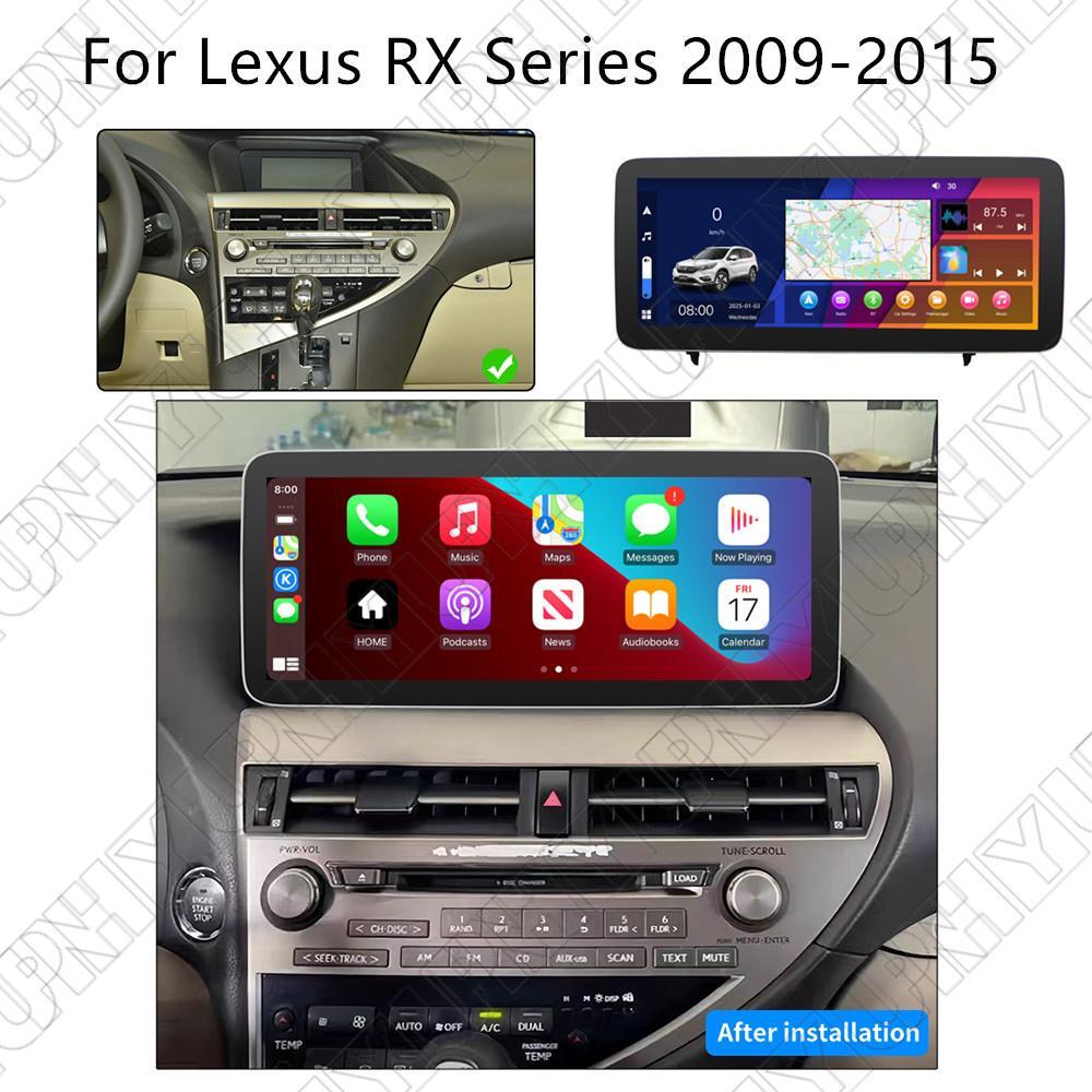 12.3 For 09-15 for Lexus RX350 RX450h Carplay 4+64GB Stereo Radio GPS Nav Head Unit