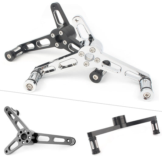 Motor Heel Toe Shifter Lever Fit for Harley Sportster 2004-2018 Models Black/Silver
