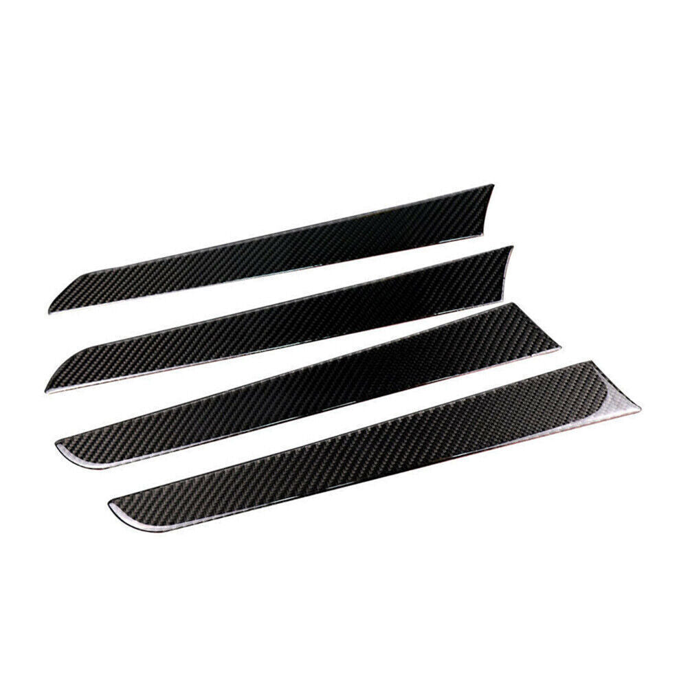 for Audi A4 B8 2009-2016 4x Carbon Fiber Interior Door Panel Cover Trim Sticker