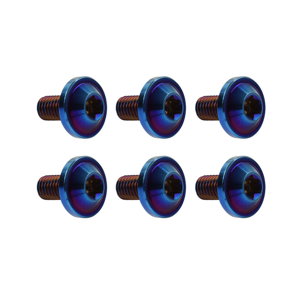 6pcs Alloy Bolts Truss Torx Head Screws M6x10mm For Bike Motorcycle