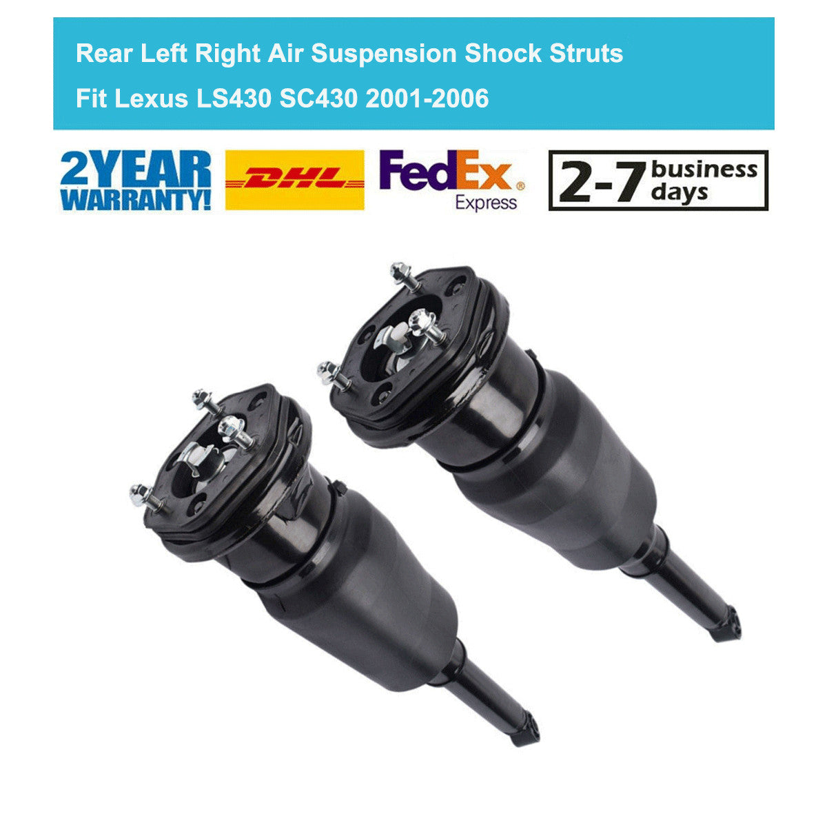 2PCS Rear Air Suspension Shock Struts for Lexus LS400 SC430 2001-2006 4809050110