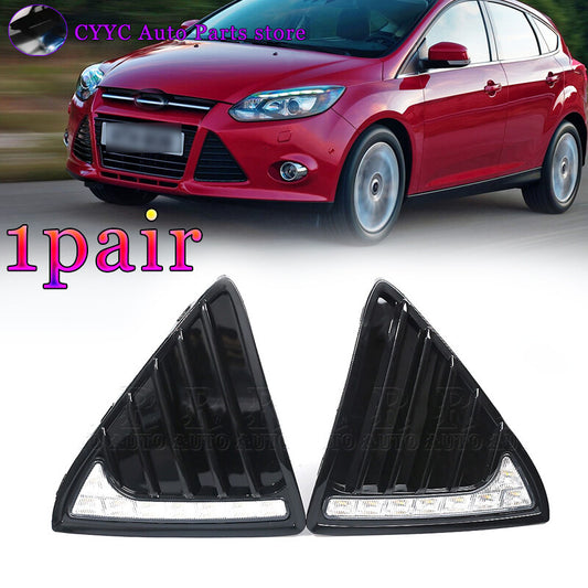 1 Pair 12V LED DRL Daytime Running Lights for Ford Focus 3 MK3 2012-2014