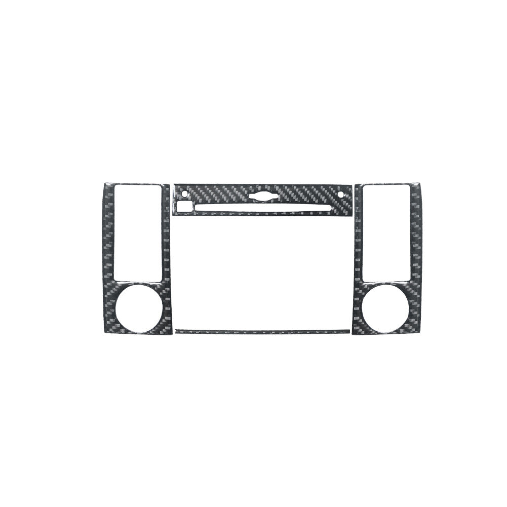 for Mercedes R-Class 2009-2012 CD Player Diaplay Trim Decor Cover Carbon Fiber