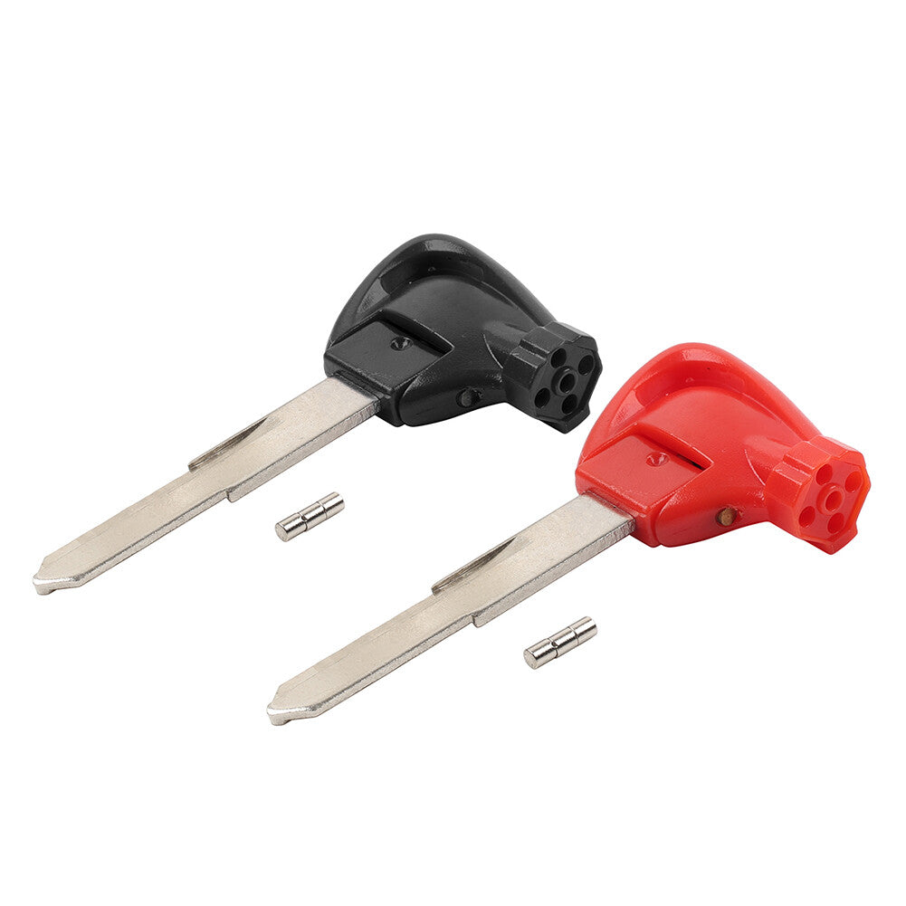 2x Right Ignition Key Blank Shell Case Uncut Blade for Yamaha Motorbike Scooter