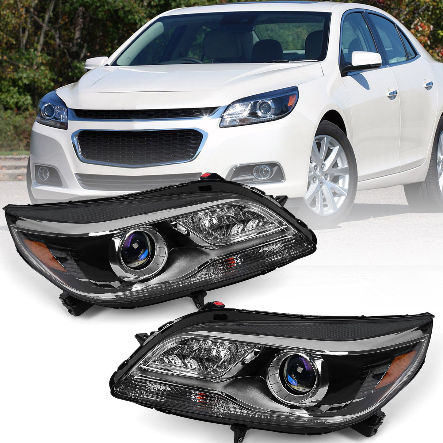 2013-2015 for Chevrolet Malibu HID Xenon Headlights (Left and Right)
