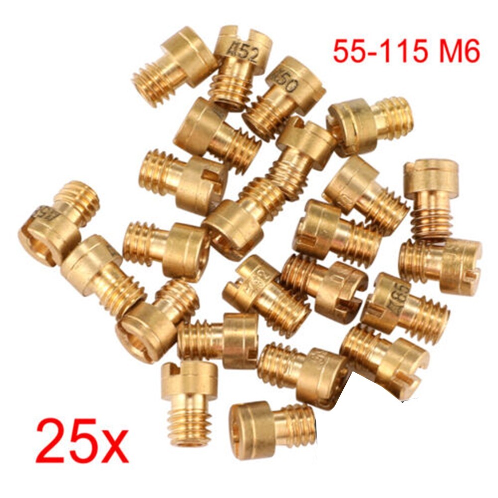 25 - Carburettor-Main Jets Nozzle Set 6MM For Dellorto Carburetor 55-115 Carb