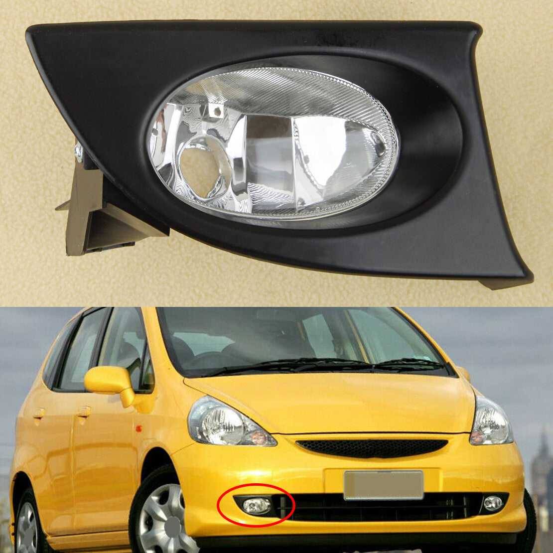 Right Front Bumper Fog Light Lamp Fit for Honda Fit/Jazz GD1 GD3 2003-2008 new