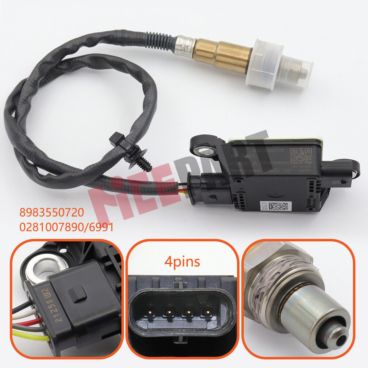 8983550720 0281006991,1275100944 compatible for Isuzu D-MAX Particulate Sensor