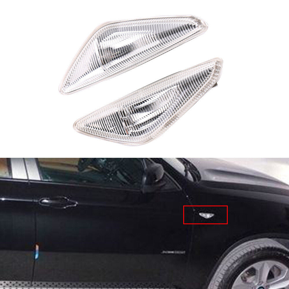 New LED Side Marker Turn Signal Light Indicator Left+Right Fits for BMW X3 for X5 X6 E71