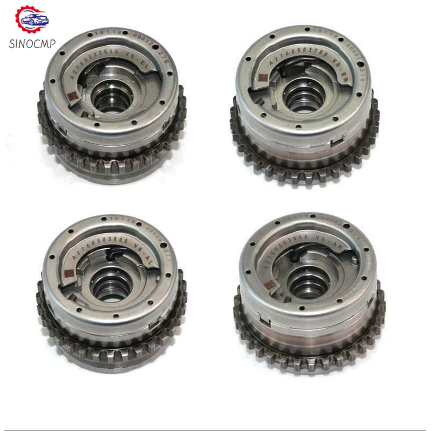 4PCS Camshaft Adjuster VVT Sprockets for M276 for Mercedes W212 GL450 E400 3.0L 3.5L
