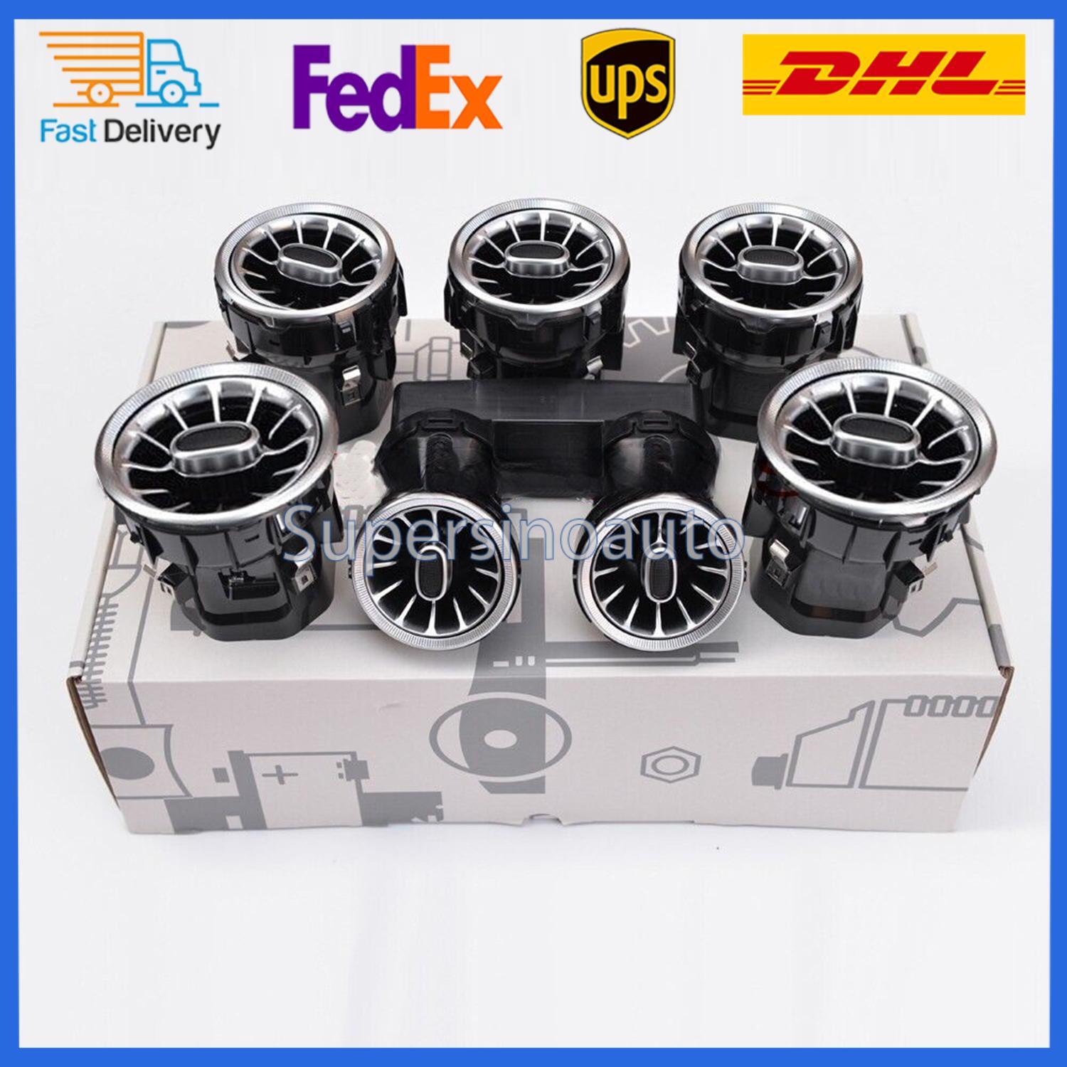 Set 64 Colors Air Vent LED Ambient Light For Class W205 GLC X253 for Mercedes-Benz C