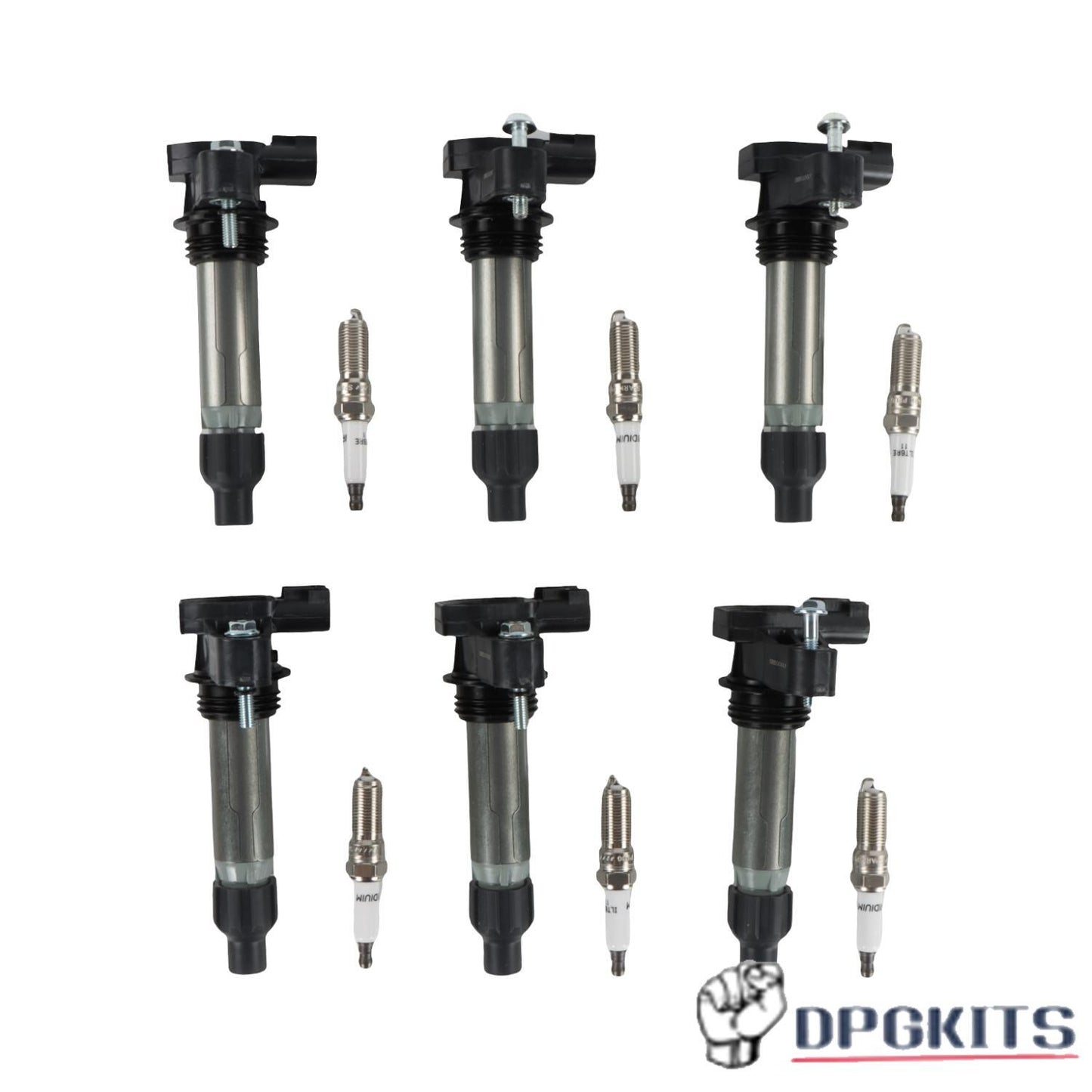 6x Ignition Coil  Spark Plug for Chevy Traverse for Cadillac ATS for GMC Acadia UF569