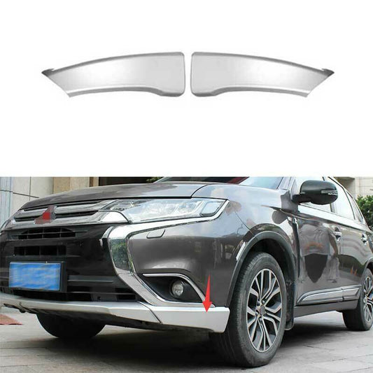 Front Bumper Side Lip Spoiler Guard Cover Trim for Mitsubishi Outlander 2016-20