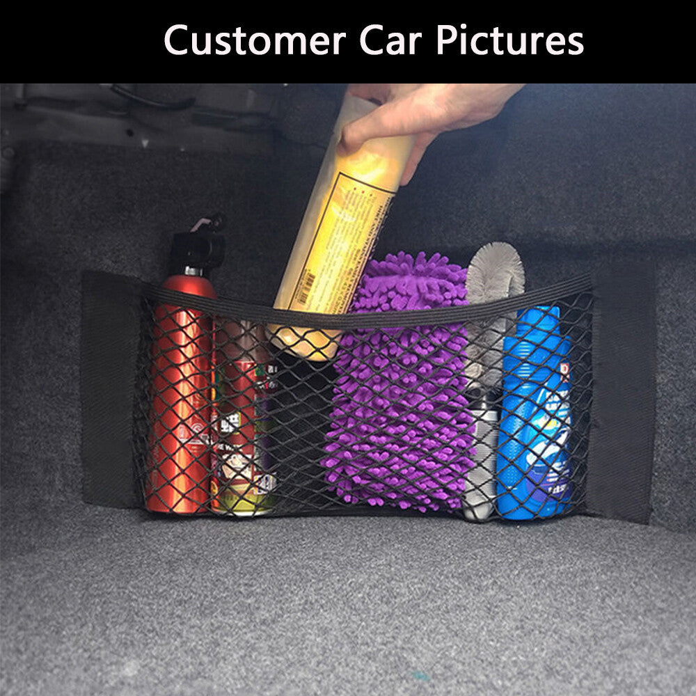 5025 Car Back Rear Trunk for Seat Elastic String Net Mesh Storage Bag Pocket Cage