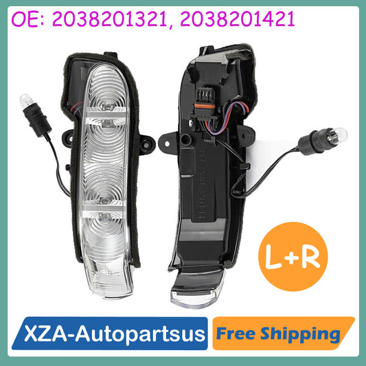 1 Pair Left + Right Mirror Turn Signal Light for Mercedes W211 E W463 G Class