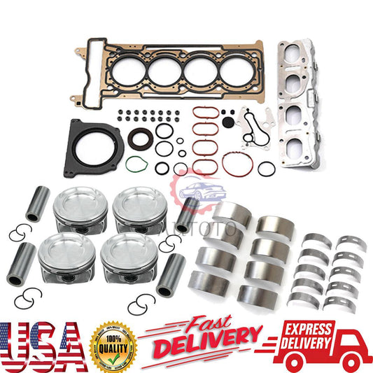M270 Engine Rebuild Kit Main Crankshaft Bearings Pistons Rings for Mercedes-Benz