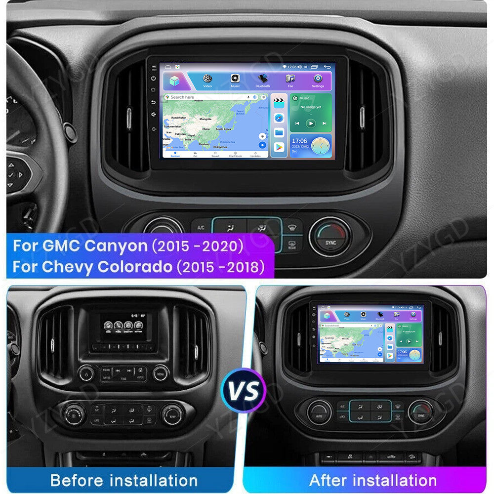 for GMC Canyon 2015-2020 Android Auto Carplay Car Stereo Radio GPS NAVI Screen