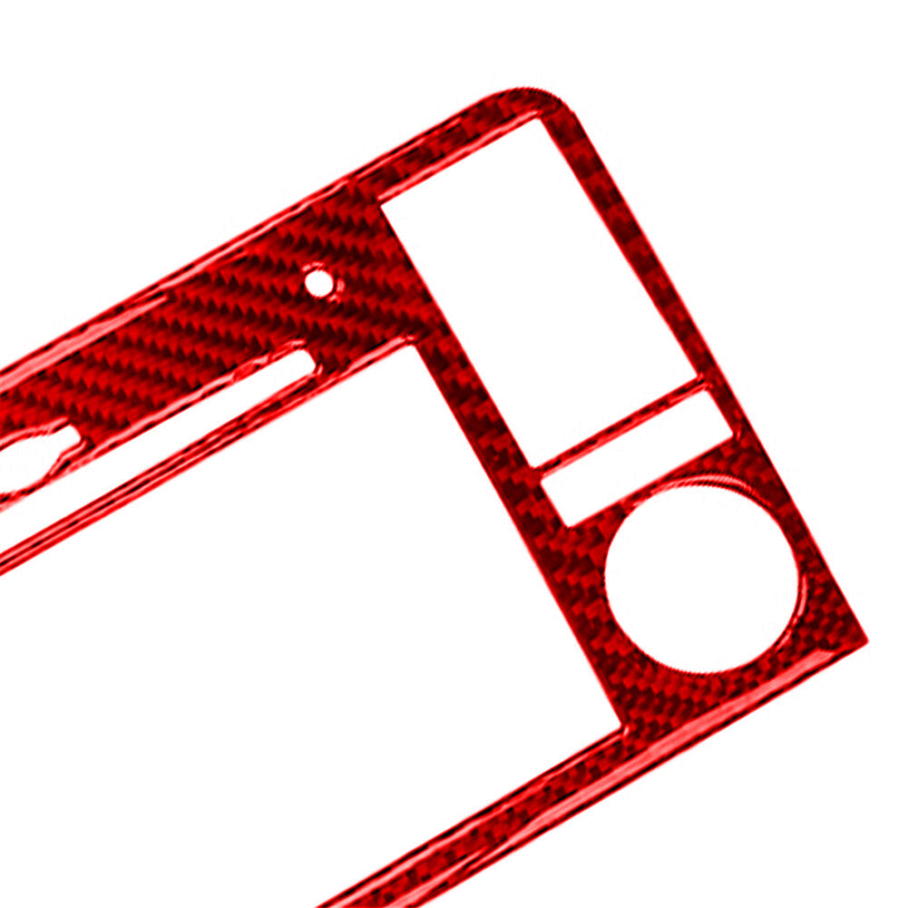 Red Carbon Fiber Navigation Panel Type A Cover for Mercedes Benz M-class 2006-11