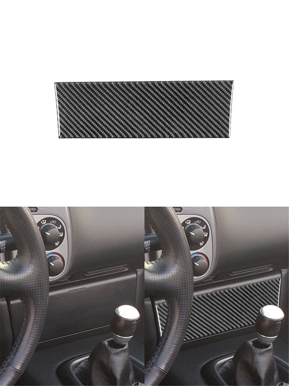 Central Control Radio Cover Trim Decor Carbon Fiber for Honda S2000 2000-2003