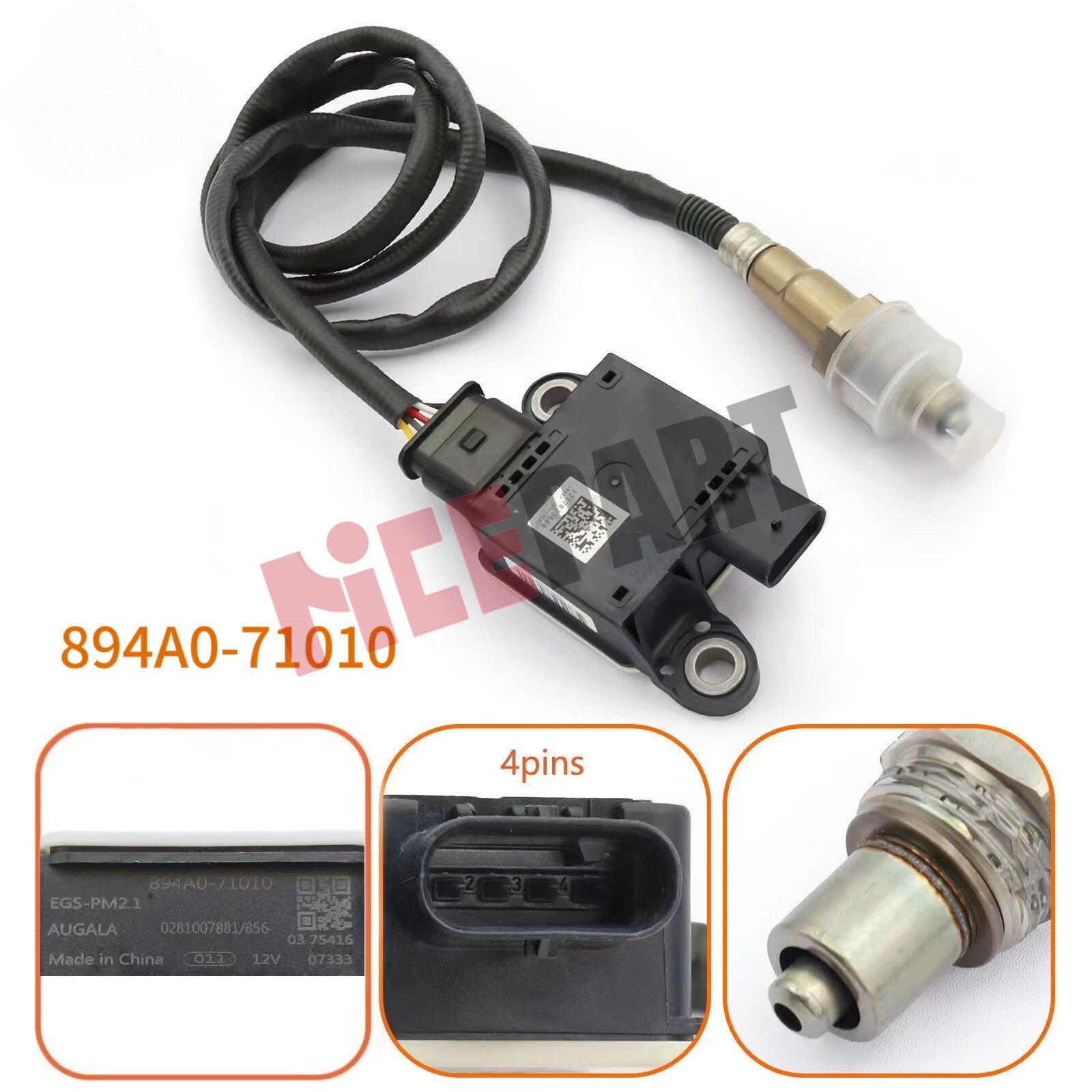 1Pc New 894A0-71010 Particulate Matter Sensor compatible for Toyota Hilux 894A071010