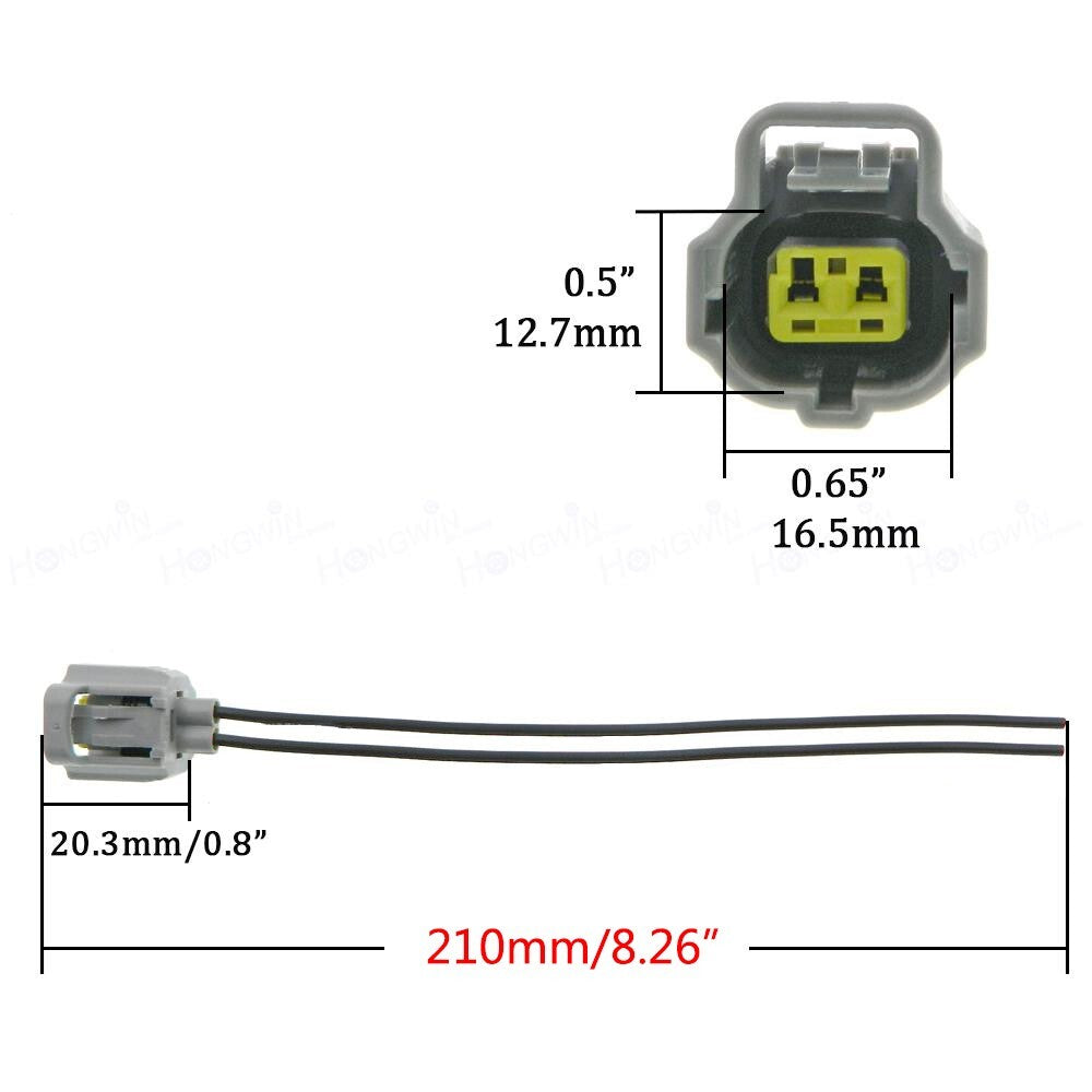4 Coolant Water Temperature Temp Sensor Connector Pigtail for 1998-2010 for Toyota