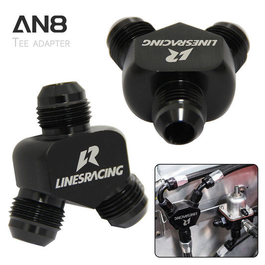 2PCS AN8 AN-8 Inlet AN8 8AN Outlet Y Block Car Aluminum Alloy Fittings Adapter