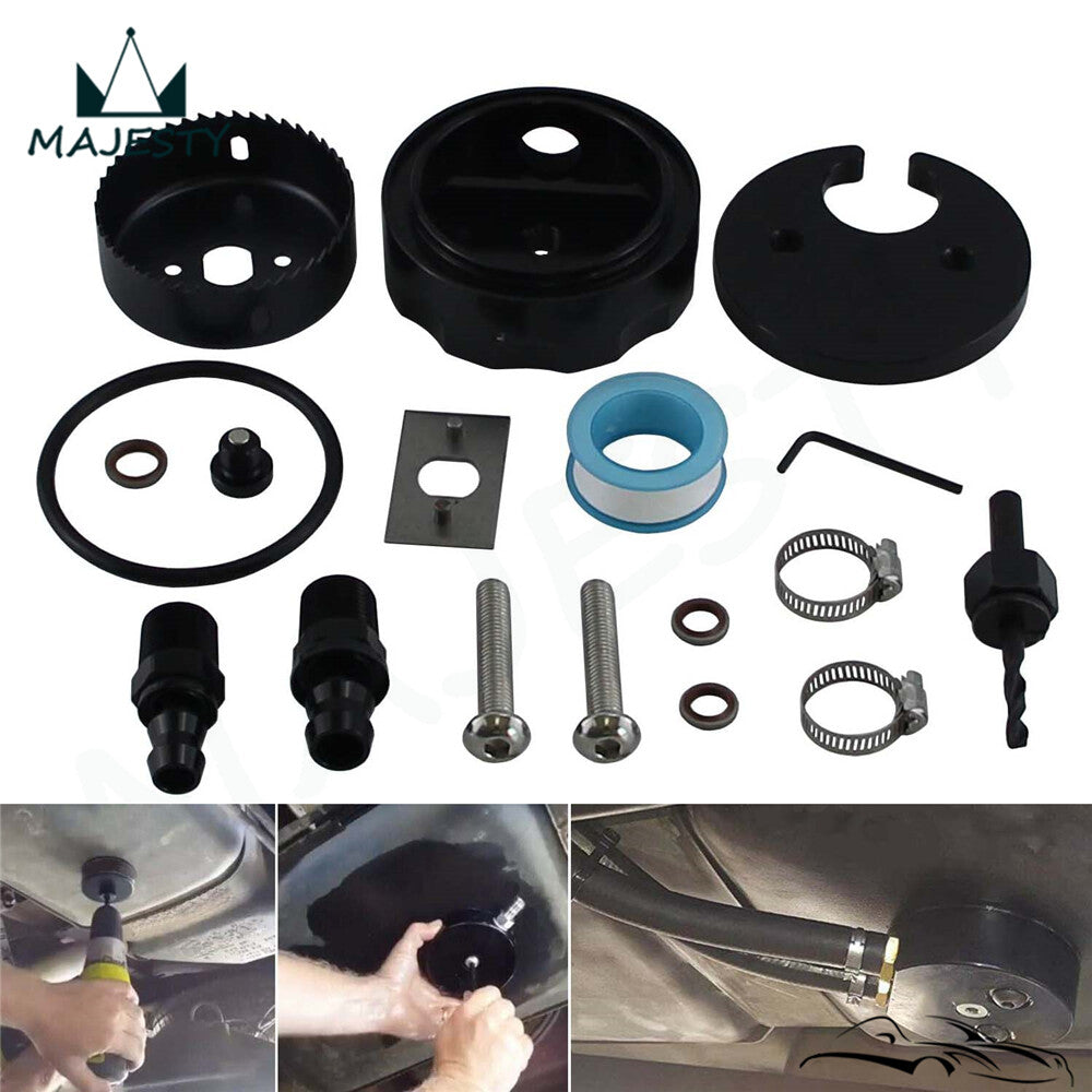Diesel Fuel Tank Pick-up / Sump Kit w/ Holesaw For Duramax