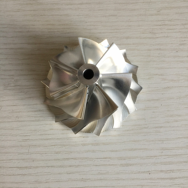 TD05H 20G Reverse 52.56/68.01 mm 7+7 Blade Milling/Blank Compressor Wheel