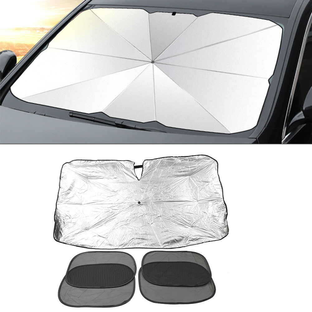 Car mbrella Windshield Sun Shade Foldable Umbrella Front Window Cover Visor U
